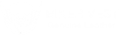 Biker Vest US logo with wings and genuine leather text – Biker Vest US