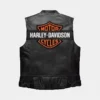 Harley Signature Leather Biker Vest