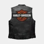 Harley Signature Leather Biker Vest