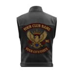 Royal Eagle Emblem Custom Leather Biker Vest