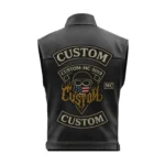 Patriot Rider Crest Custom Leather Biker Vest