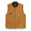 Harley-Davidson Tan Canvas Work Vest with Embroidered Back Logo