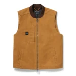 Harley-Davidson Tan Canvas Work Vest with Embossed Back Logo
