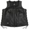 Harley-Davidson Lace-Up Leather Vest, Genuine